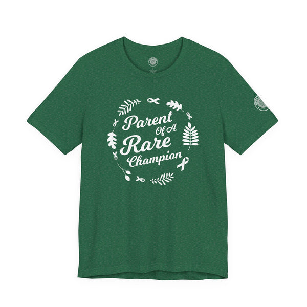 "Parent of a Rare Champion" Awareness Tee for Family, Caregivers, and Supporters