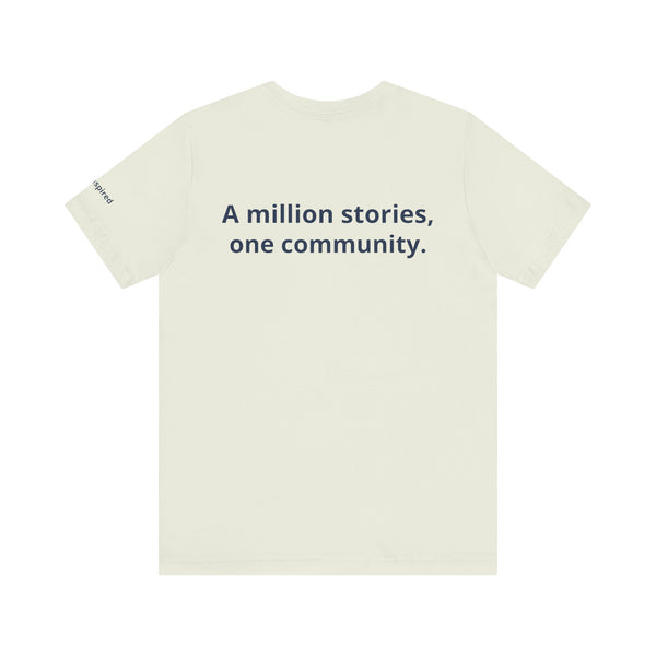 InspireThread Signature Tee – A Million Stories, One Community (Unisex)