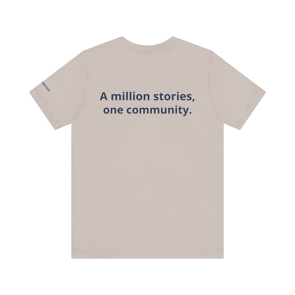 InspireThread Signature Tee – A Million Stories, One Community (Unisex)