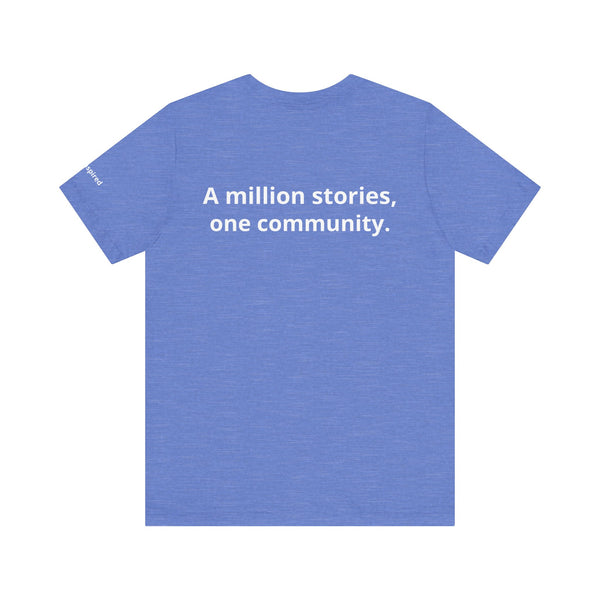 InspireThread Signature Tee – A Million Stories, One Community (Unisex)