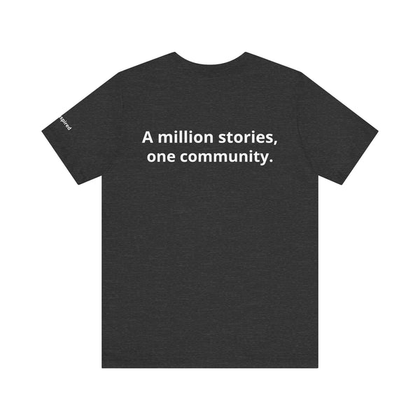 InspireThread Signature Tee – A Million Stories, One Community (Unisex)