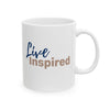 "Live Inspired" Ceramic Mug | Motivational Gift