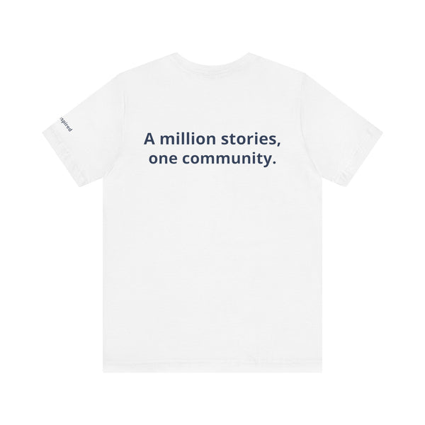 InspireThread Signature Tee – A Million Stories, One Community (Unisex)