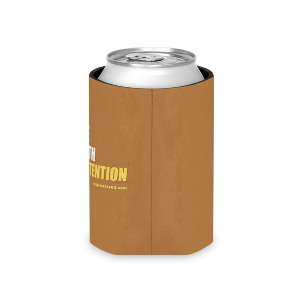 Move with Intention Brown Can Cooler