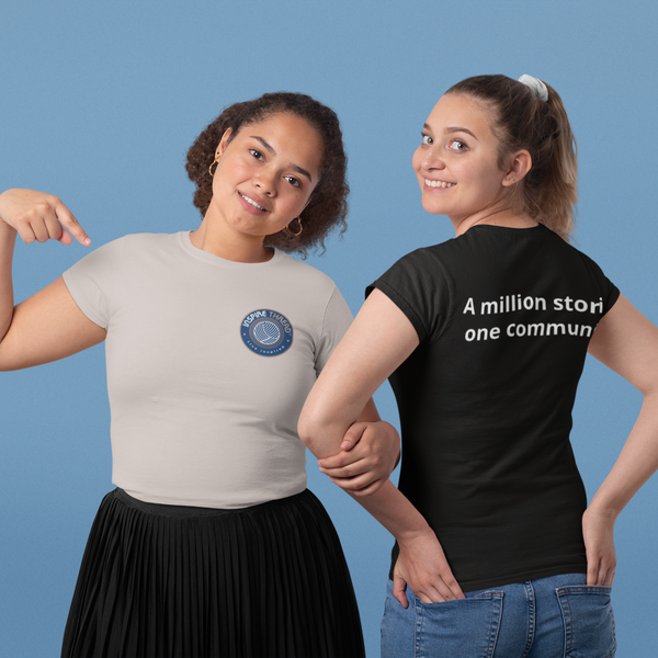 InspireThread Signature Tee – A Million Stories, One Community (Unisex)
