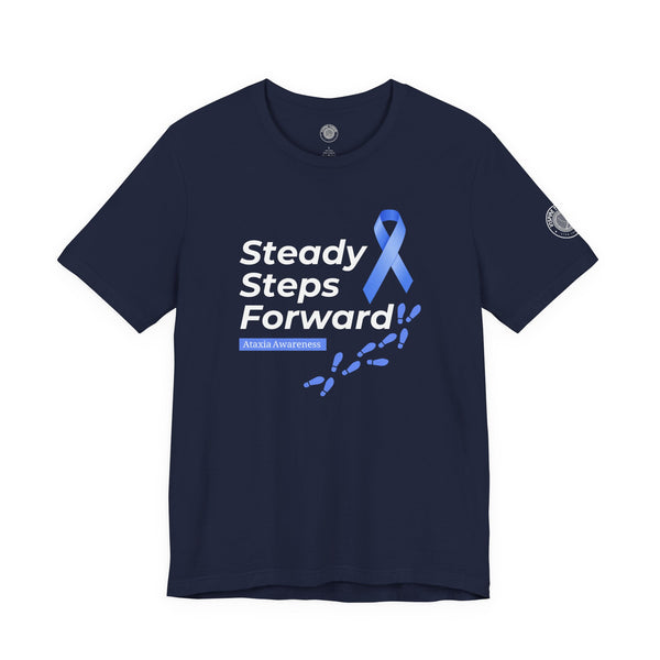 "Steady Steps Forward" Unisex Tee for Ataxia Awareness & Strength