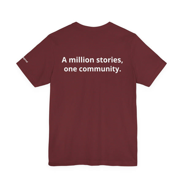InspireThread Signature Tee – A Million Stories, One Community (Unisex)