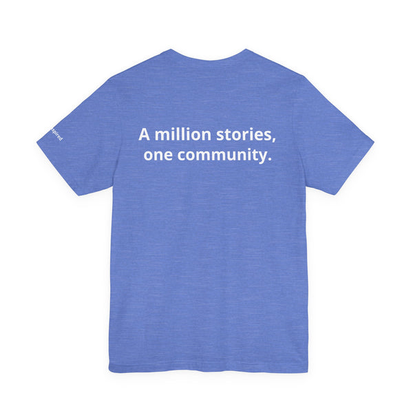 InspireThread Signature Tee – A Million Stories, One Community (Unisex)