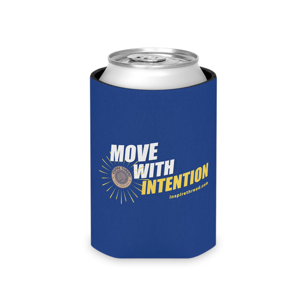 Move with Intention Blue Can Cooler