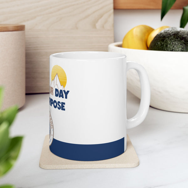 “Start Your Day With Purpose” – Inspirational Ceramic Coffee Mug | Motivational Gift for Coffee Lover