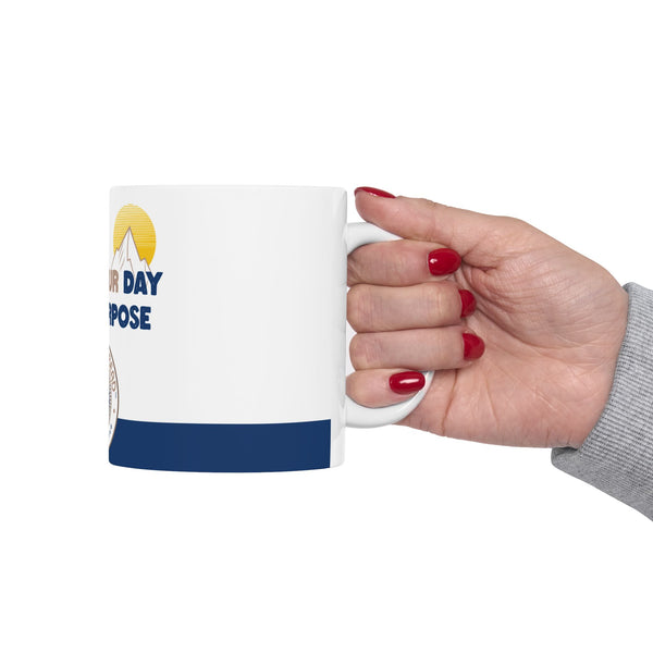 “Start Your Day With Purpose” – Inspirational Ceramic Coffee Mug | Motivational Gift for Coffee Lover