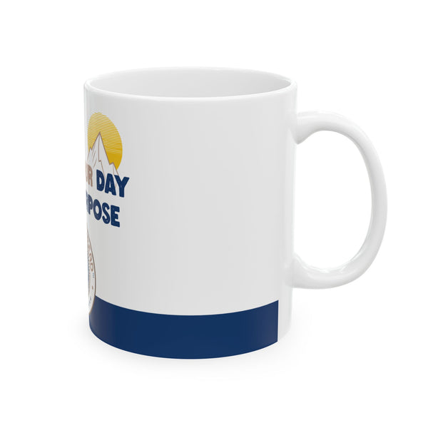 “Start Your Day With Purpose” – Inspirational Ceramic Coffee Mug | Motivational Gift for Coffee Lover