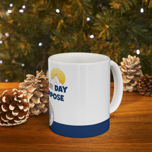 “Start Your Day With Purpose” – Inspirational Ceramic Coffee Mug | Motivational Gift for Coffee Lover