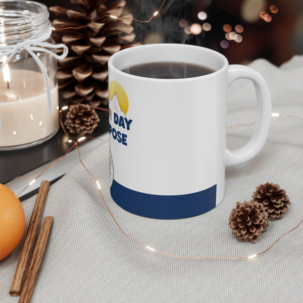 “Start Your Day With Purpose” – Inspirational Ceramic Coffee Mug | Motivational Gift for Coffee Lover