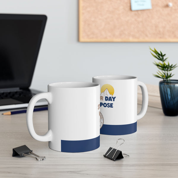 “Start Your Day With Purpose” – Inspirational Ceramic Coffee Mug | Motivational Gift for Coffee Lover